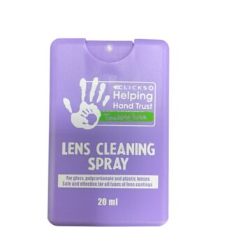Lens cleaning spray